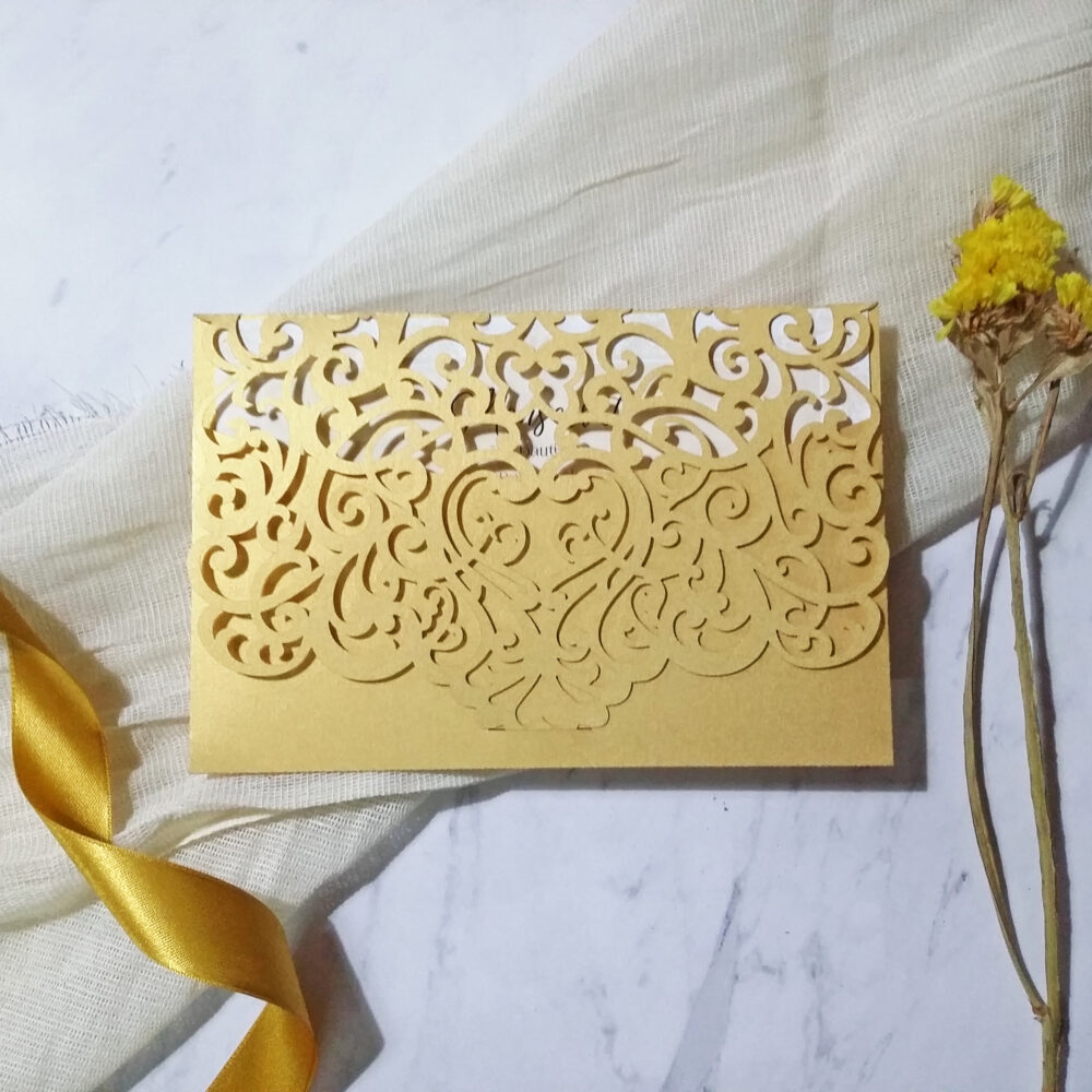 Tarjeta Láser 42 - Arabescos con Corazón - Imagen 2