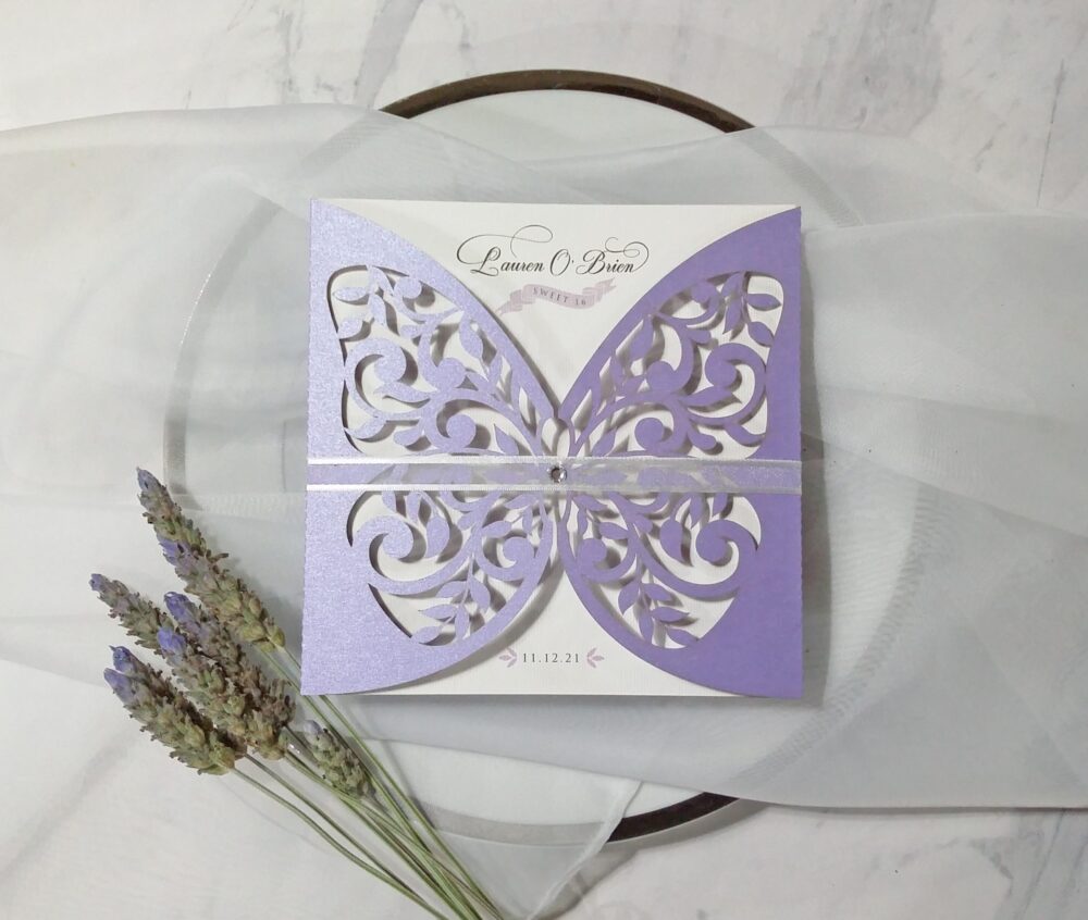 Tarjeta Láser 16 - Mariposa - Imagen 2