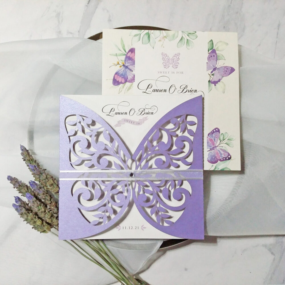 Tarjeta Láser 16 - Mariposa