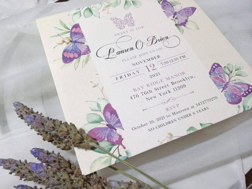 Tarjeta Láser 16 - Mariposa - Imagen 4
