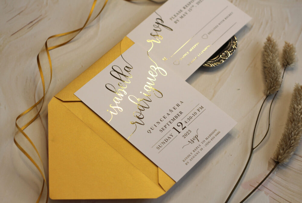 Tarjeta Hotstamping Tipografía - Imagen 3