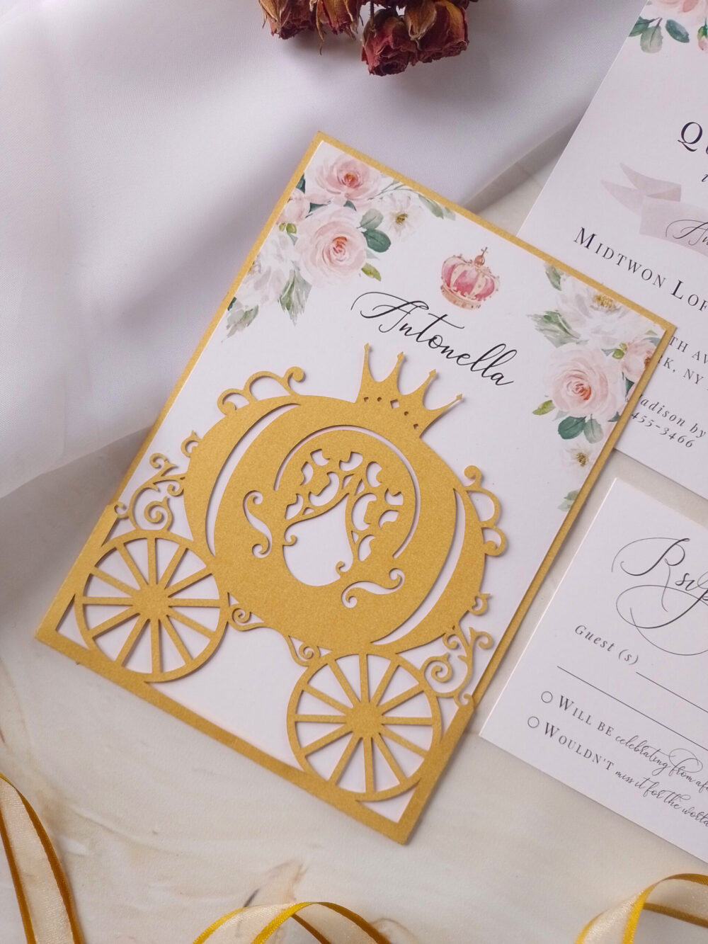 Tarjeta Láser 66 - Cenicienta Castillo Rosa - Imagen 2