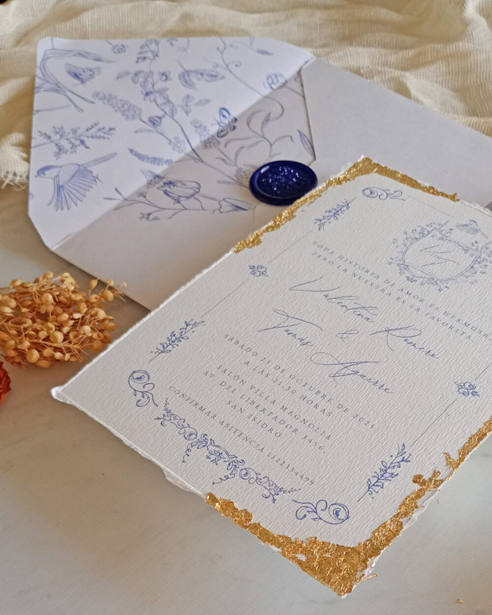 Deckled Edge Blue Victoria - Imagen 4