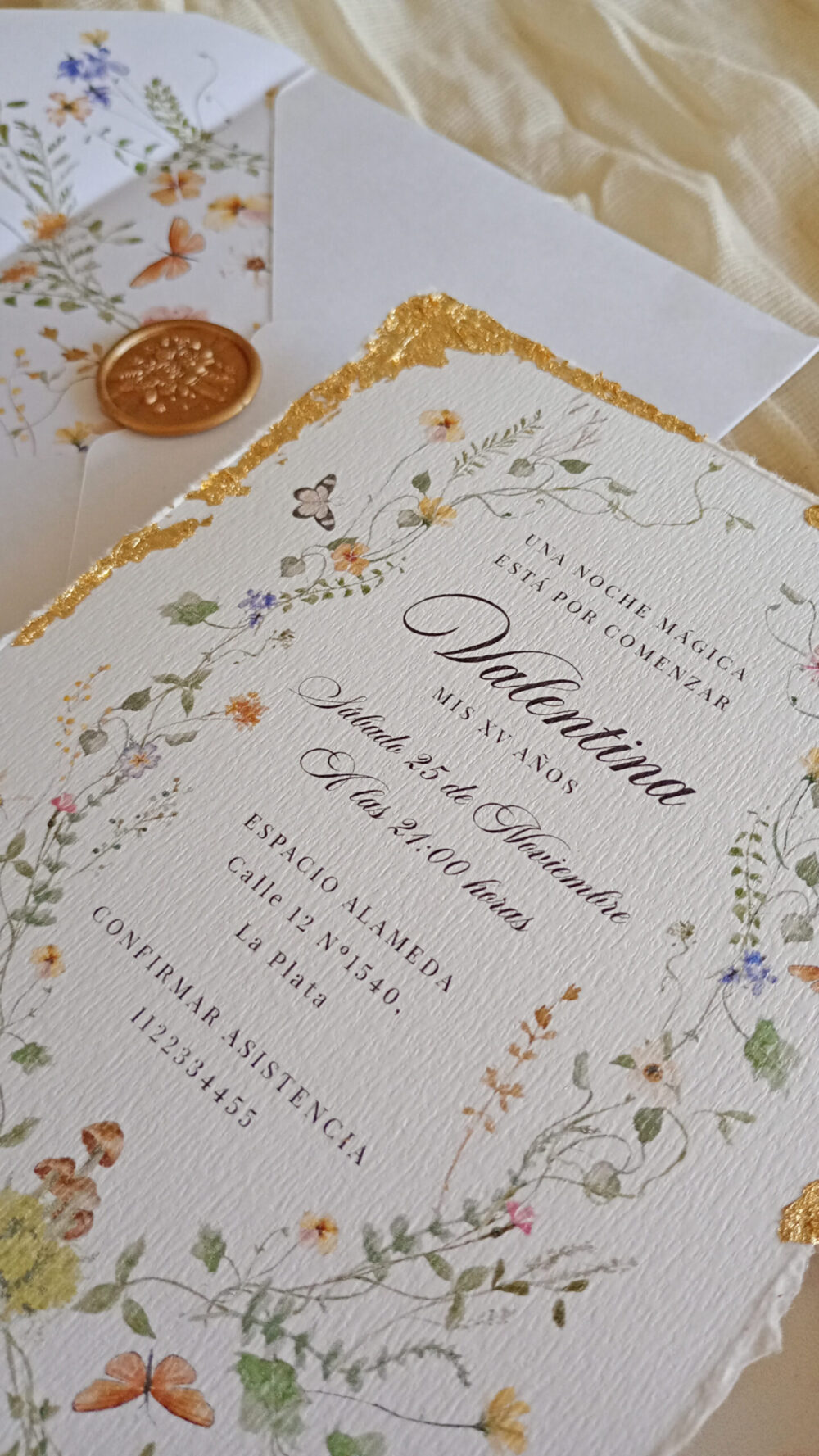Deckled Edge Corona de Flores - Imagen 4