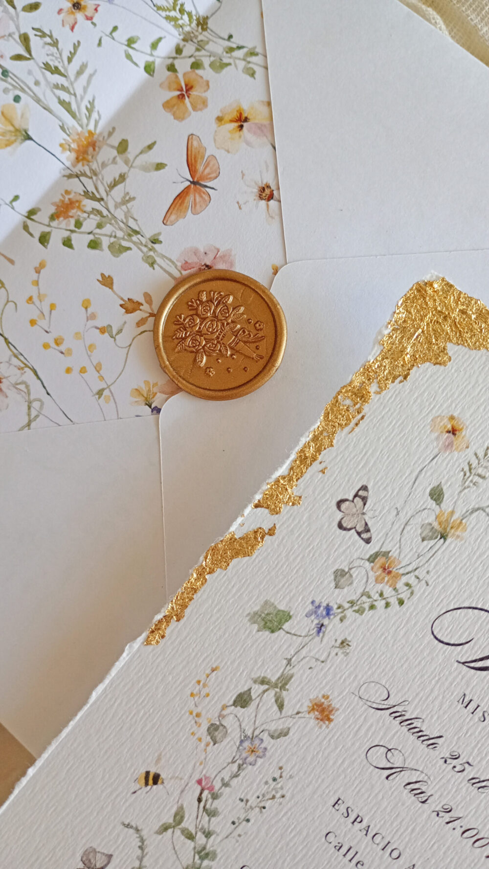 Deckled Edge Corona de Flores - Imagen 7